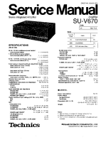Technics - SUV-670 - Service manual 